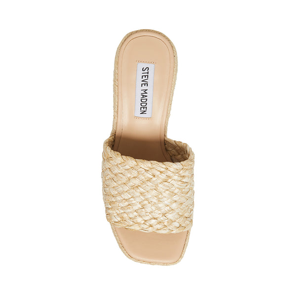 ATLANTIC Raffia Platform Espadrille Sandal | Women's Sandals – Steve Madden