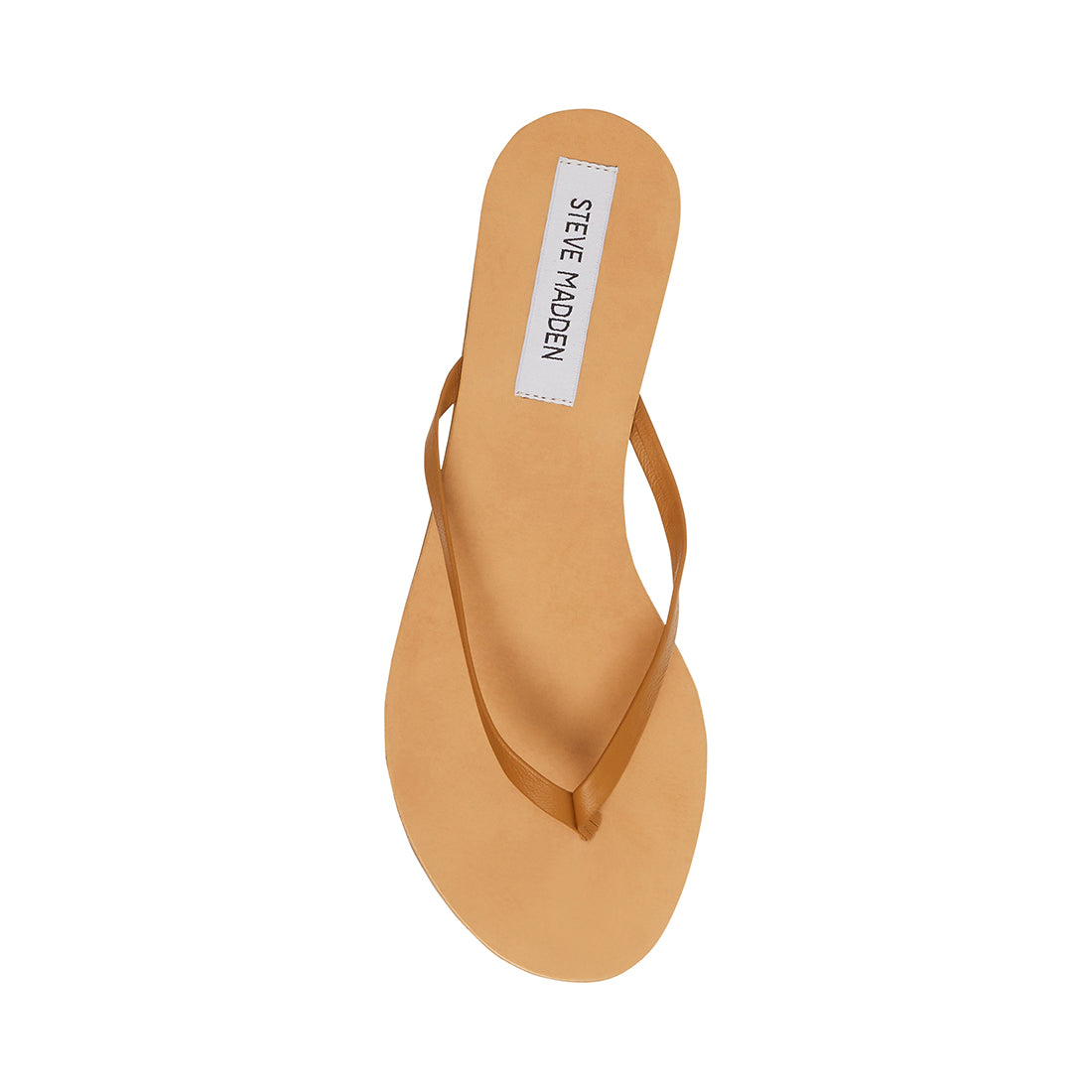 IMAGE Tan Leather Thong Sandal | Women's Sandals – Steve Madden
